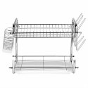 Stabilny i praktyczny ociekacz suszarka do naczyń dwupoziomowa Epsilon 56,5 x 25 x 34,5 cm