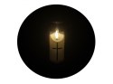Świeczka led wkład do zniczy 12,5cm z krzyżem 7093