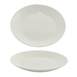 Talerz deserowy 19cm biały szkło hartowane Blanca