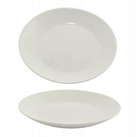 Talerz deserowy 19cm biały szkło hartowane Blanca