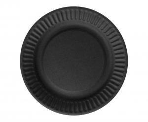 Talerzyki papierowe czarne 18 cm 6 szt. PF-TPCZ