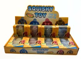 Zabawka gniotek orangutan z groszkiem 8,5 x 9cm