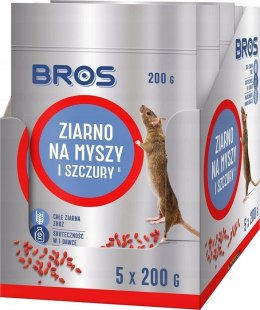 Ziarno na myszy szczury 1kg (5x200g) saszetki