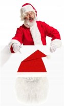 Czapka + broda Mikołaja świąteczna święta Mikołaj 2w1