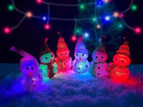 Dekoracja świąteczna bałwan mix | 7351