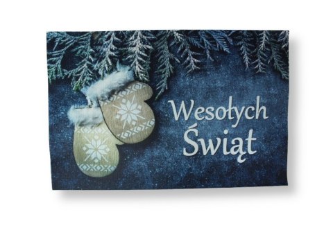 Dywan dywanik świąteczny 60 x 40cm RĘKAWICZKI DYR-50501E