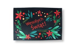 Dywan dywanik świąteczny 60 x 40cm ZIELONE LISTKI DYR-50501A