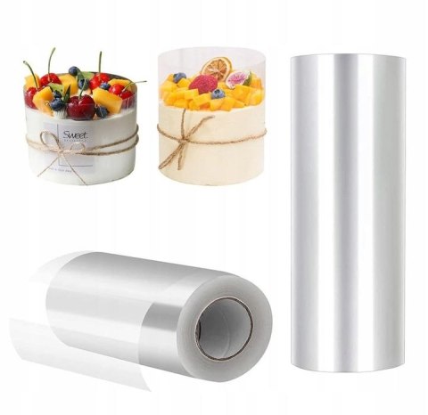 Folia rantowa rant owijka cukiernicza do tortu ciasta deserów 8 m x 14 cm PID0284