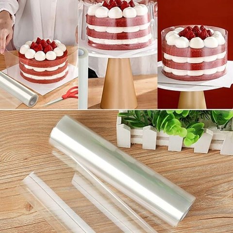 Folia rantowa rant owijka cukiernicza do tortu ciasta deserów 8 m x 14 cm PID0284