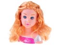 Głowa do czesania 20 cm lalka blondynka z akcesoriami fryzjerskimi ZA5837