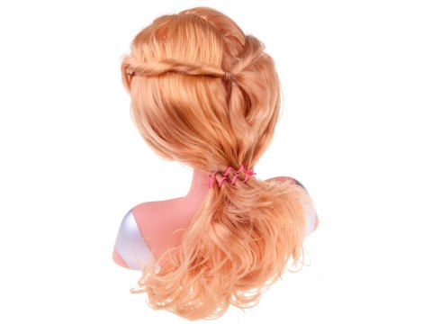 Głowa do czesania 20 cm lalka blondynka z akcesoriami fryzjerskimi ZA5837