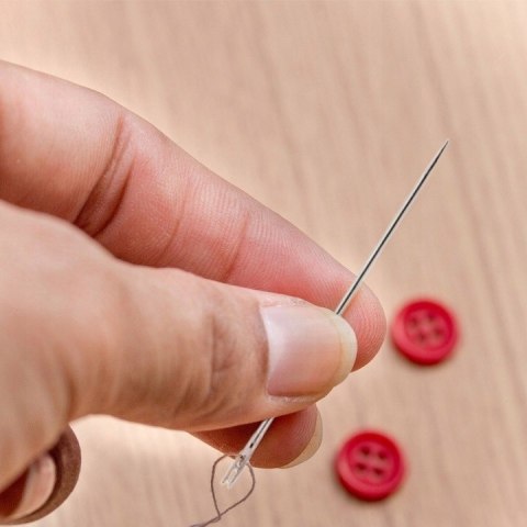 Igły do szycia ręcznego samonawlekające zestaw igieł 12szt. 3 rozmiary V1 PID0316