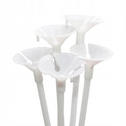 Patyczki do balonów z koszyczkami zatyczkami długie 10szt. 085