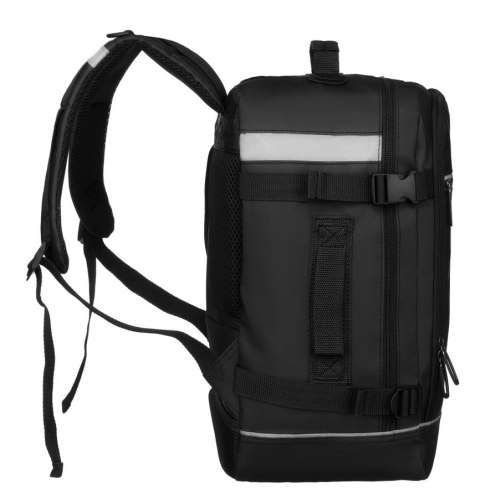 Plecak podróżny w czarnym kolorze z wygodnym uchwytem na walizkę - Peterson PTN PP-TOK2-P-9013 B