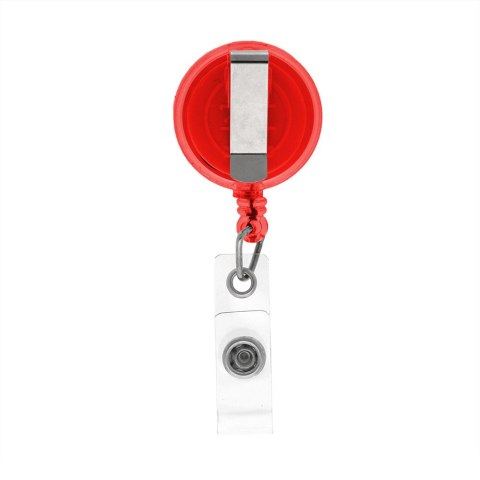 Samonawijający się plastikowy uchwyt na karty, przywieszki i karnety narciarskie. 4569