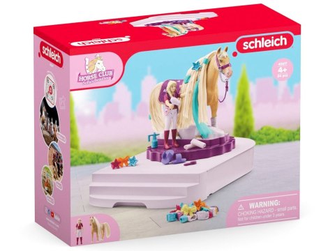 Schleich obrotowa stacja do pielęgnacji koni Sofia koń figurka akcesoria ZA6003