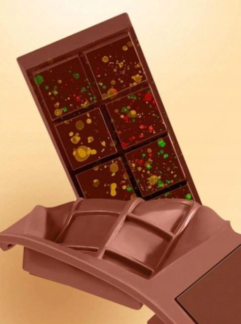 Silikonowa forma do czekolady 2w1 - domowy zestaw do tworzenia czekolady dubajskiej 21 x 19cm podwójna PID1650