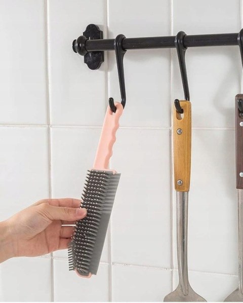 Szczotka 14cm silikonowa ze ściągaczką do wody uniwersalna myjka ściągaczka 2w1