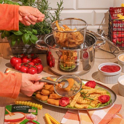 Szczypce ze stali nierdzewnej do produktów smażonych na głębokim tłuszczu