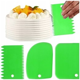 Szpatułka łopatka do tortu nóż do dekoracji ciast dekorator 3szt.