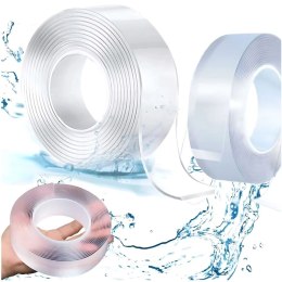 Taśma dwustronna nano wodoodporna wielokrotnego użytku montażowa mocna 3 m