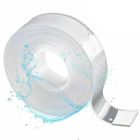 Taśma dwustronna nano wodoodporna wielokrotnego użytku montażowa mocna 3 m