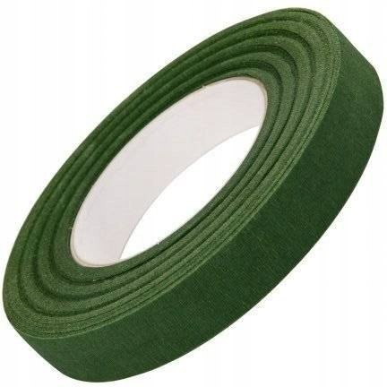 Taśma florystyczna zielona 12mm x 25m | MT-9633