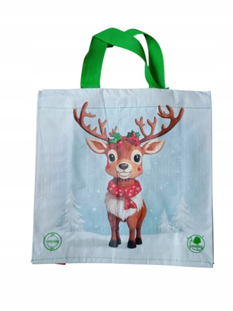 Torba PP 26 x 26 x 10cm BOŻE NARODZENIE JELONEK