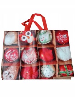 Torba na zakupy PP 55 cm x 40 cm x 30 cm BOMBKI ŚWIĄTECZNE