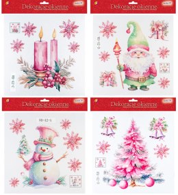 Witraż z brokatem rozm. 30 x 30cm WB-42