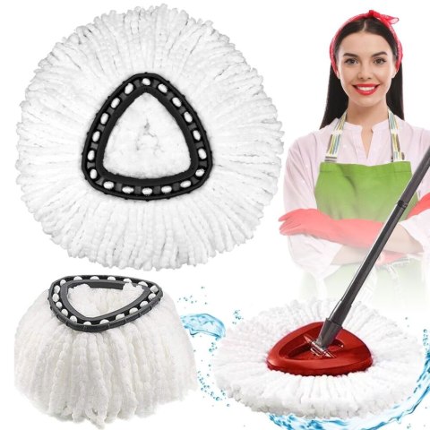 Wkład do mopa obrotowego zapas mop końcówka nakładka chłonny trójkątny PID0483