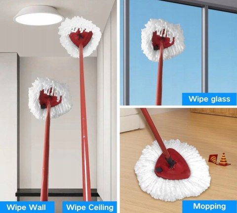 Wkład do mopa obrotowego zapas mop końcówka nakładka chłonny trójkątny PID0483