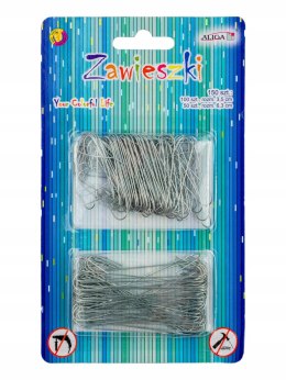 Zawieszki haczyki do bombek choinkowych srebrne typu C 150 szt. ZW9808