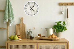 Zegar ścienny okrągły retro zegarek na ścianę stylowy kuchenny 20cm V2