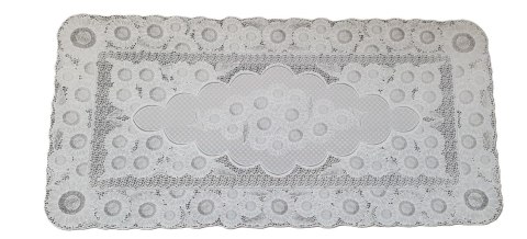 Bieżnik obrus koronkowy pvc 60 X 120 cm beżowy