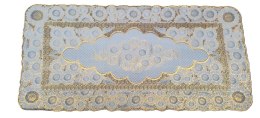 Bieżnik obrus koronkowy pvc 60 X 120 cm złoty