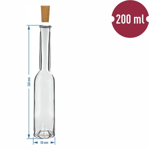 Butelka 200ml na nalewkę 6szt. 631222