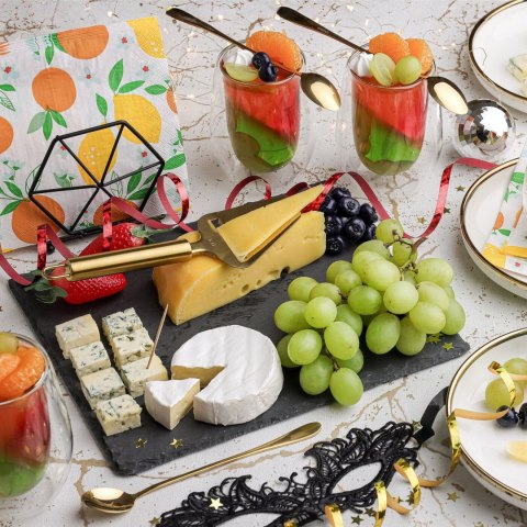 Deska kamienna do serwowania przekąsek łupkowa Starke Pro 30 x 25 cm prostokątna