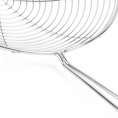 Ergonomiczna stalowa łyżka cedzakowa szumówka Pajęczynka 20 cm