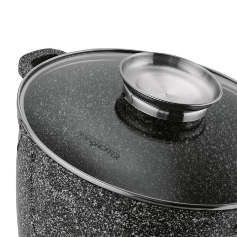 Garnek ceramiczny wysoki Konighoffer Kingstone 6,85 l okrągły z aromatyzerem i 2 nakład