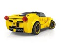 Klocki techniczne sportowe auto ŻÓŁTE 143-elementy + naklejki ZA5742