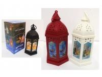 Lampion latarenka świąteczna led 20 x 9 cm mix kolor SMU-118