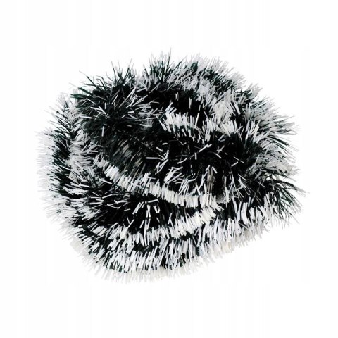 Łańcuch na choinkę choinkowy dekoracyjny gruby girlanda choinkowa 8cm x 2m zielono-biała