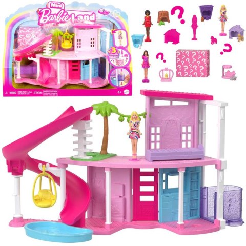Mattel Mini BarbieLand domek dla lalek + lalka i pupil + akcesoria ZA6039 C