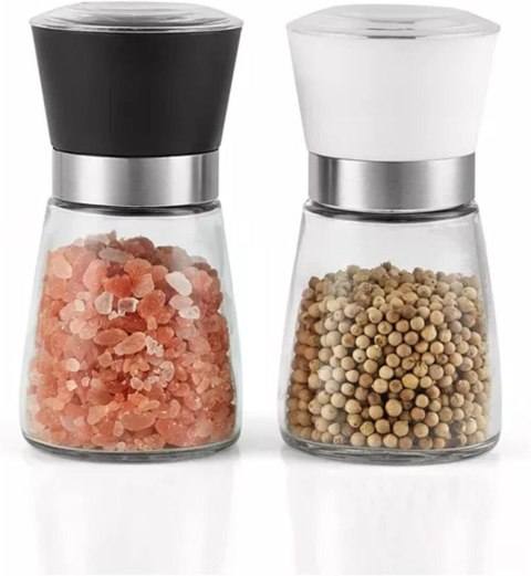 Młynek do pieprzu i soli mielenia przypraw przyprawnik ręczny szkło 175ml