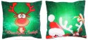 Poduszka świąteczna 35x35cm mix kol.