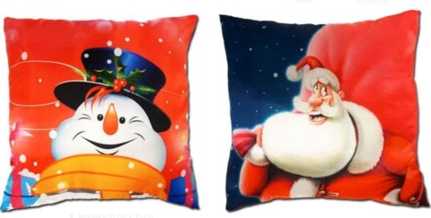 Poduszka świąteczna 35x35cm mix kol.