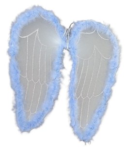 Skrzydła anioła błękitne 46 x 49 cm