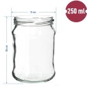 Słoik 6szt. FI-66 250ml | 132253