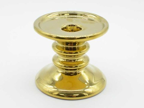 Świecznik ceram złoty 9.5*9.5*8.5 cm TG52752-4